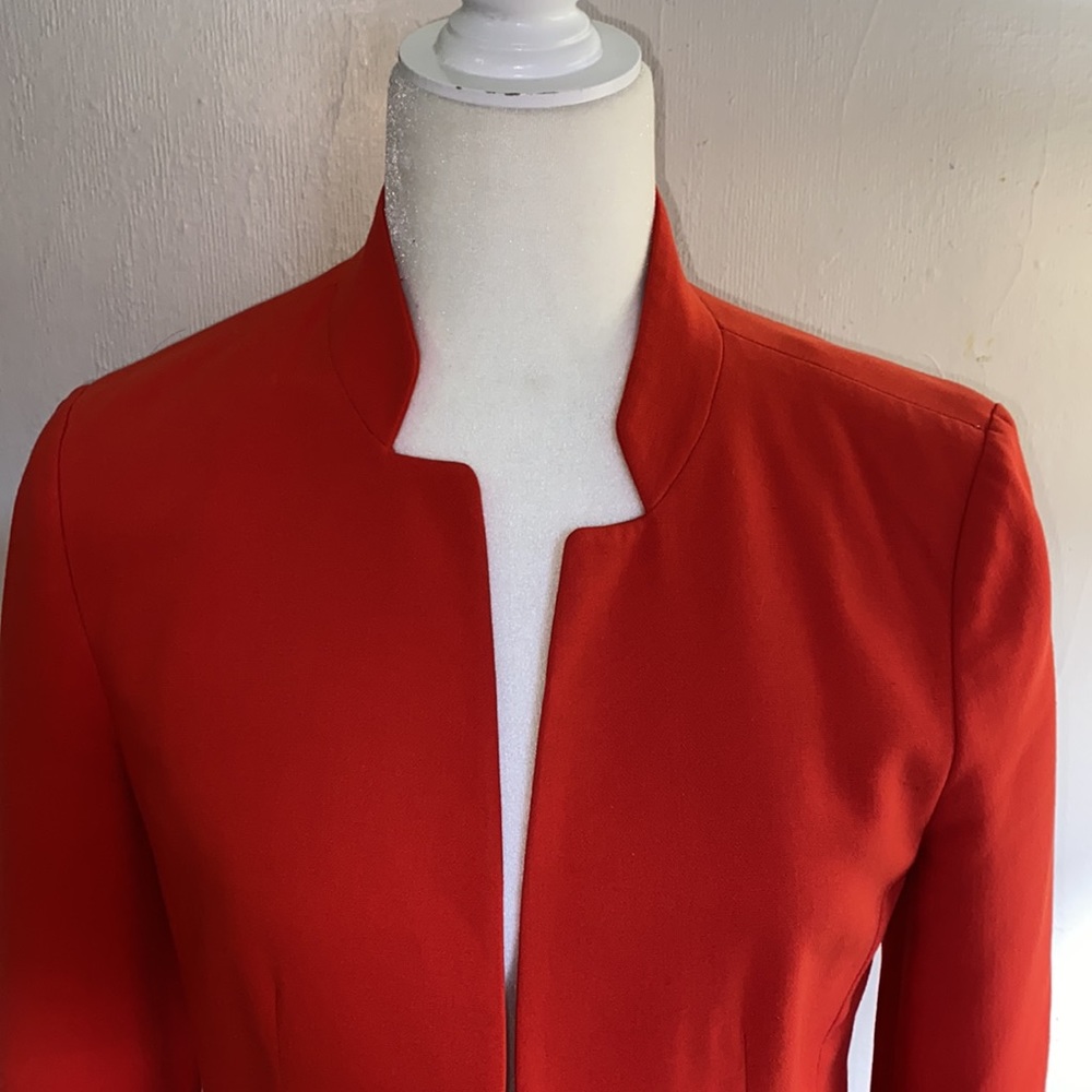 Loft Women Red Blazer - Picture 3 of 8